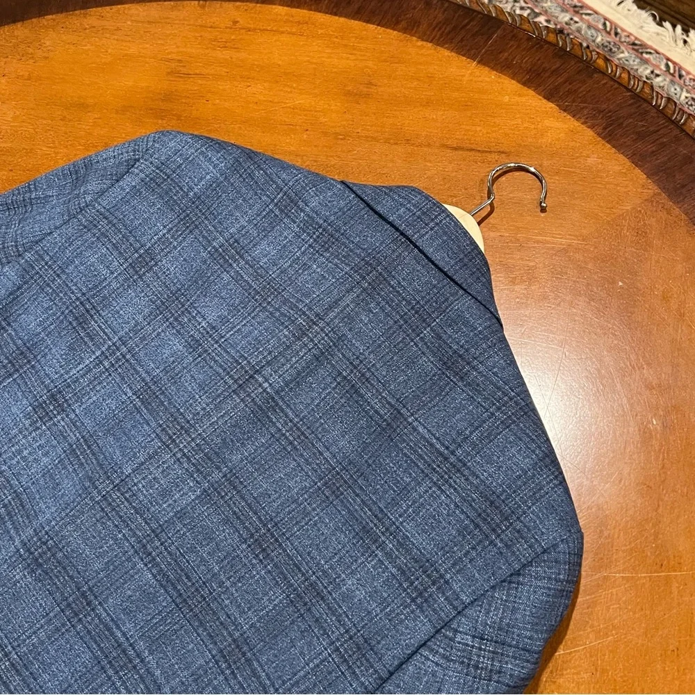 Lauren Ralph Lauren Men’s 2-Button Single Vent Glen Plaid Blazer Blue 38R Jacket